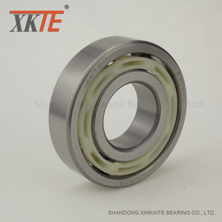 Nylon 6-6 Cage Ball Bearing For Mining Belt Conveyor Idler