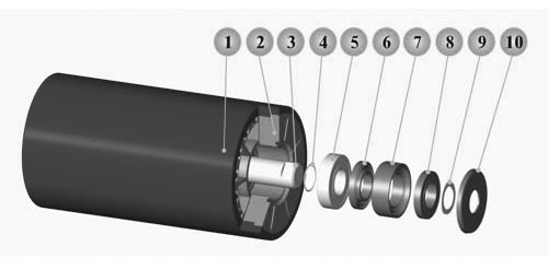 Kolbrädesindustrin TD75 / Dtii Belt Conveyor Roller Parts